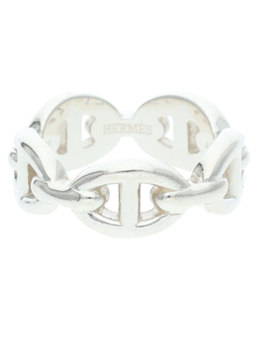 Hermes Chaine D'ancre Enchainee PM Silver Ring